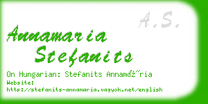 annamaria stefanits business card